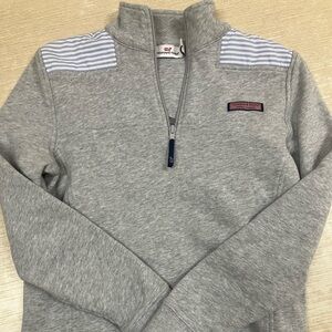 Vineyard Vines Martha’s Vineyard Grey 1/4 Zip Sweatshirt